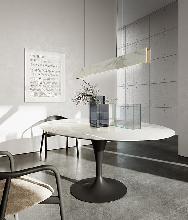 SOVET FLÛTE ELLIPTICAL TABLE